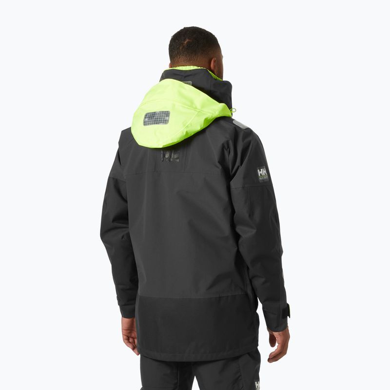 Geacă de ploaie pentru bărbați  Helly Hansen Skagen Offshore ebony 2