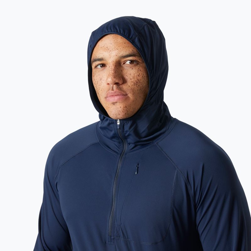 Hanorac de trekking pentru bărbaț Helly Hansen Shine Solen 1/2 Zip Hoodie navy 3