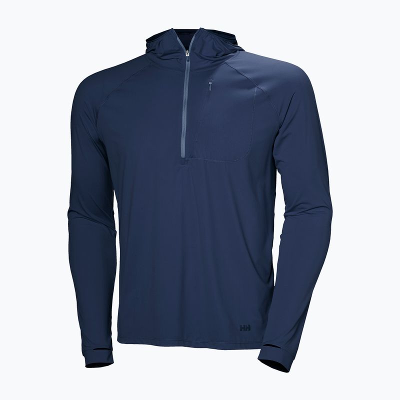 Hanorac de trekking pentru bărbaț Helly Hansen Shine Solen 1/2 Zip Hoodie navy 5