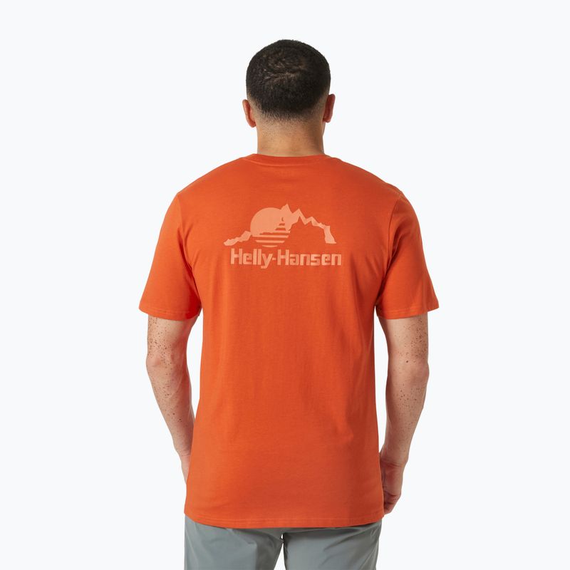 Tricou pentru bărbați Helly Hansen Nord Graphic patrol orange 2