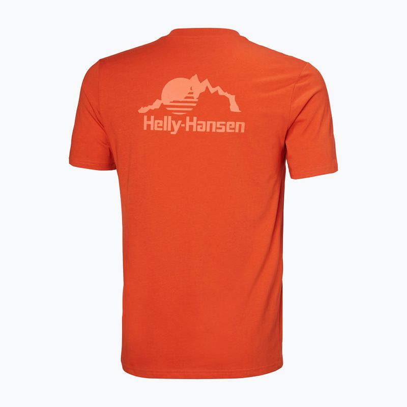 Tricou pentru bărbați Helly Hansen Nord Graphic patrol orange 5