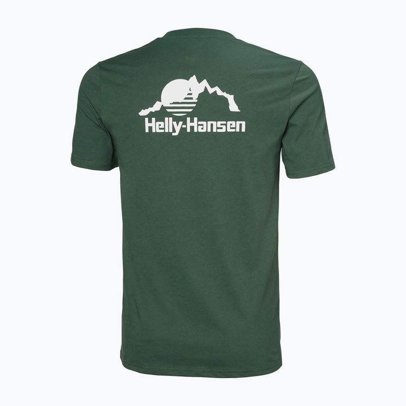 Tricou pentru bărbați Helly Hansen Nord Graphic jungle green 5