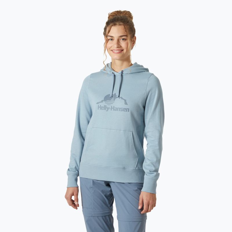 Bluză pentru femei Helly Hansen Nord Graphic Pullover Hoodie windy blue