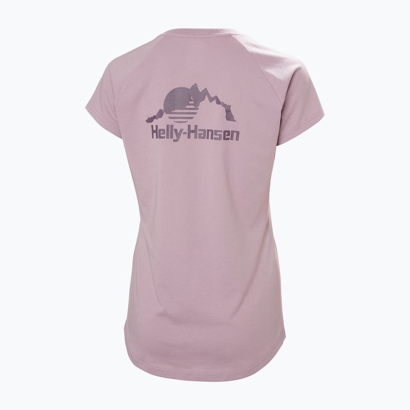 Tricou pentru femei Helly Hansen Nord Graphic Drop purple clay 5
