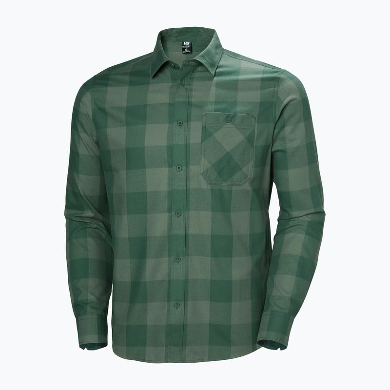 Cămașă pentru bărbați Helly Hansen Aker Flannel LS jungle green buffalo plaid 5