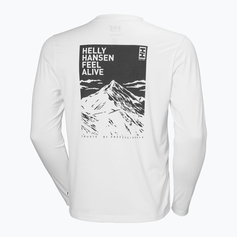 Longsleeve pentru bărbați Helly Hansen Skog Graphic white 6
