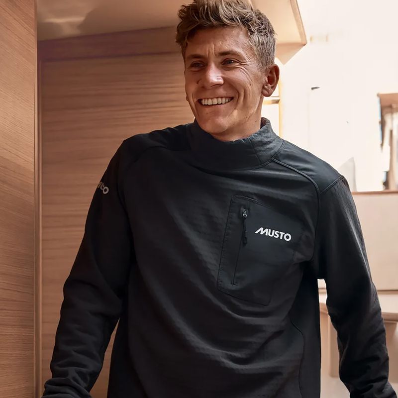 Bluză de navigație pentru bărbați Musto Storm Fleece Midlayer carbon 8
