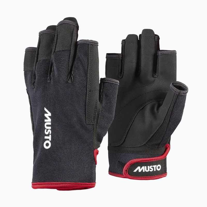 Mănuși de navigație Musto Essential Sailing Short Finger 2.0 black