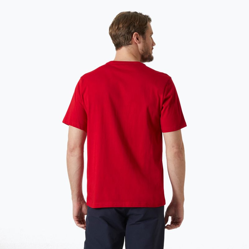 Tricou pentru bărbați Helly Hansen Logo 3.0 red 2