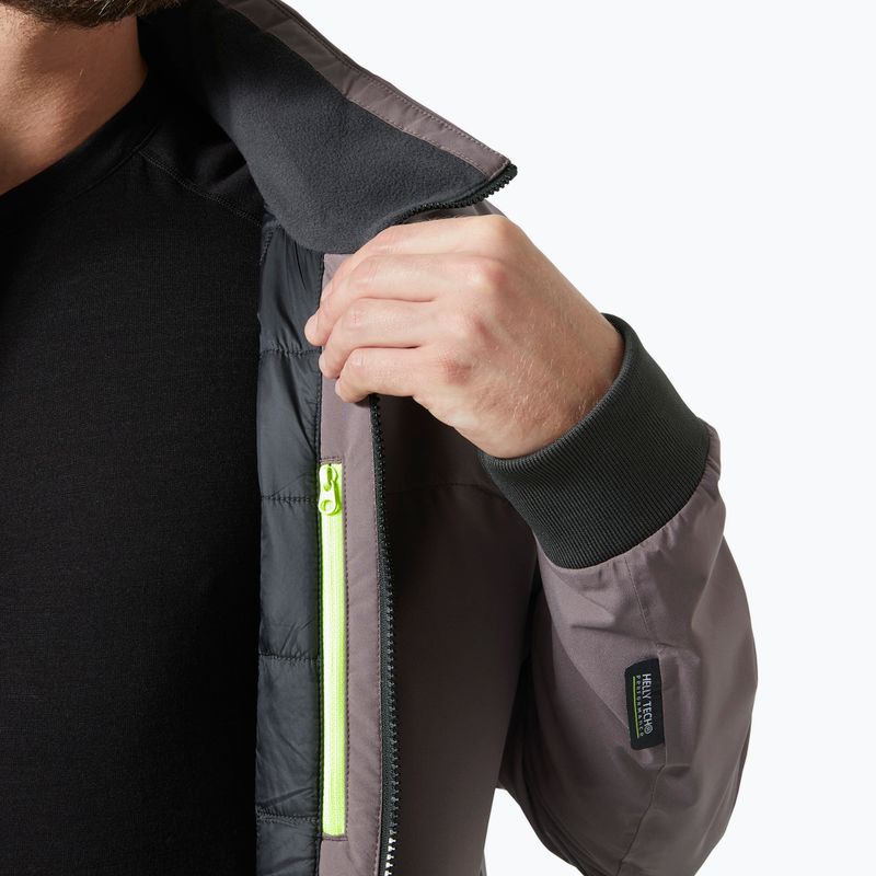 Geacă de navigație pentru bărbați  Helly Hansen HP Racing Lifaloft Bomber sparrow grey 5