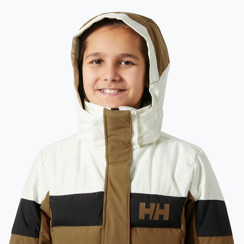 Geacă de schi pentru copii Helly Hansen Diamond sepia 3