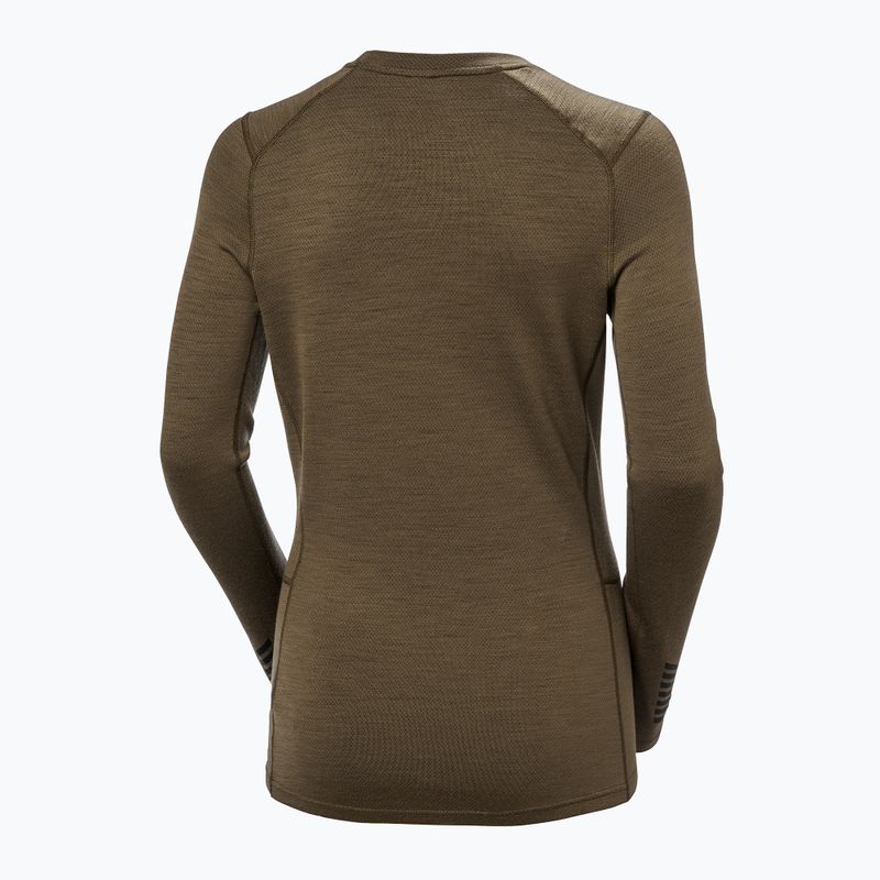Bluză termică damă Helly Hansen Lifa Merino Midweight Graphic Crew sepia houndstooth aop 6