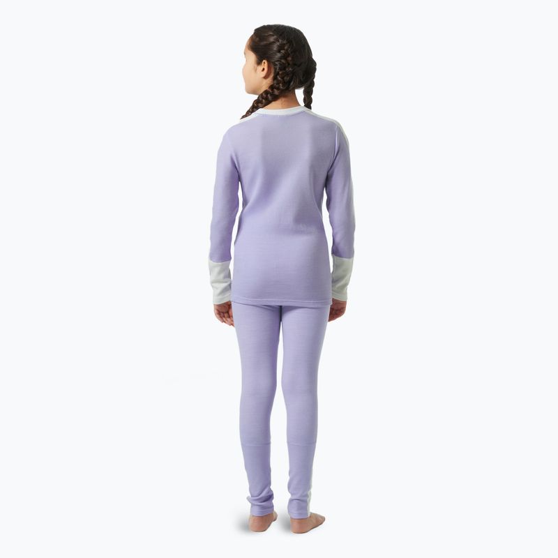 Set de lenjerie termoactivă pentru copii Helly Hansen JR Lifa Merino Midweight bright lavender 2