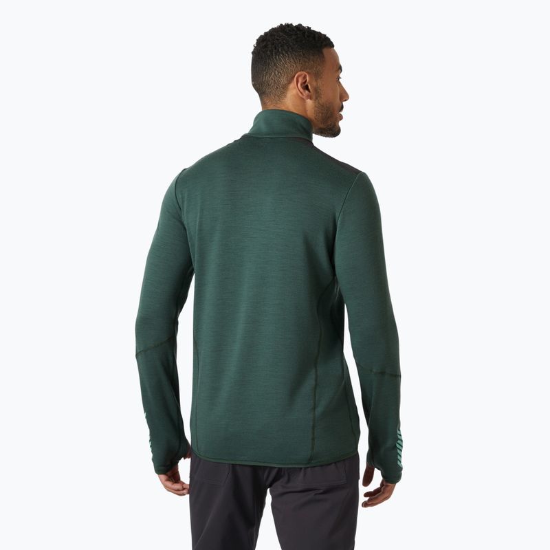 Bluză de trekking pentru bărbați Helly Hansen Lifa Merino Midlayer jungle green 2