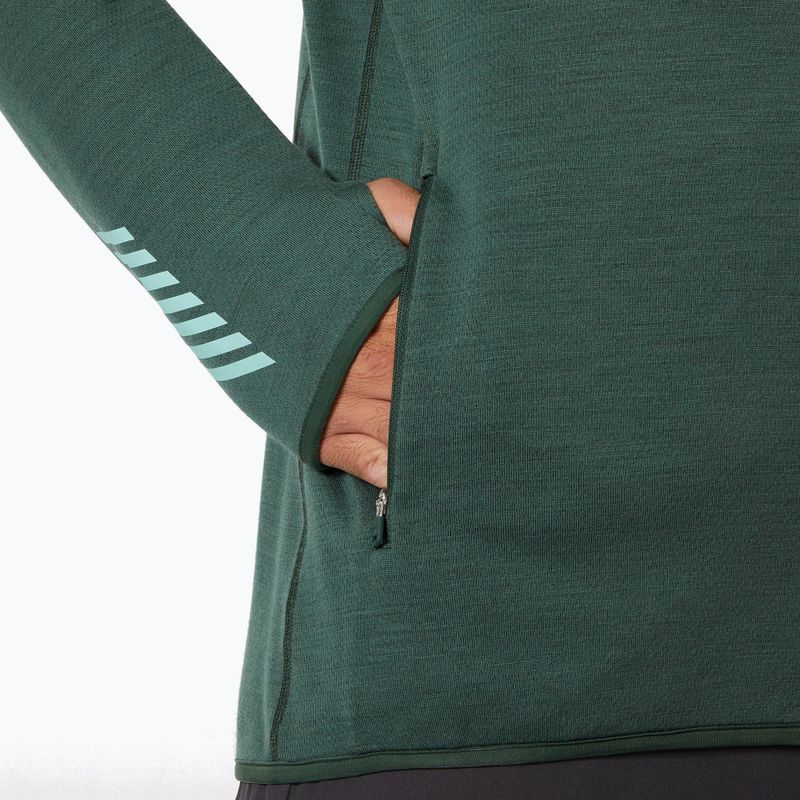 Bluză de trekking pentru bărbați Helly Hansen Lifa Merino Midlayer jungle green 4