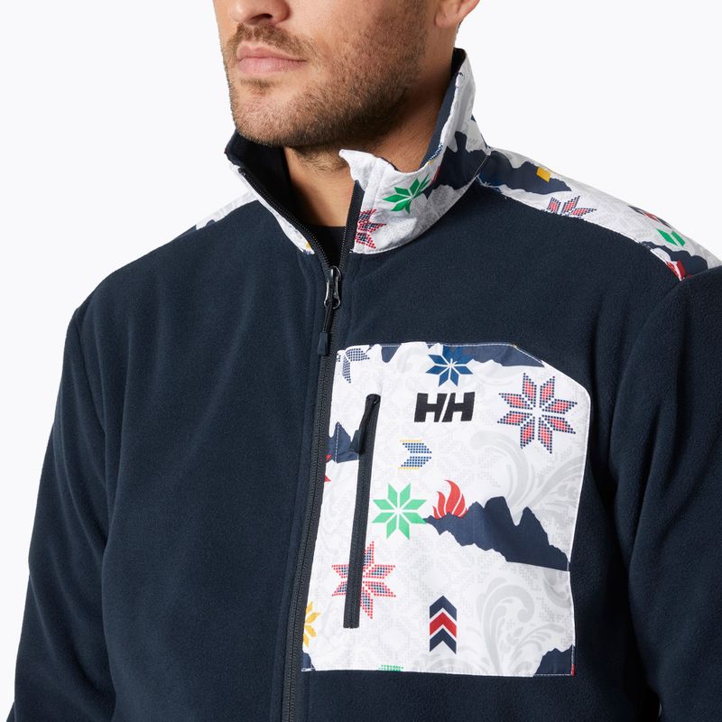 Bluză pentru bărbați Helly Hansen Daybreaker Block navy cortina aop 3