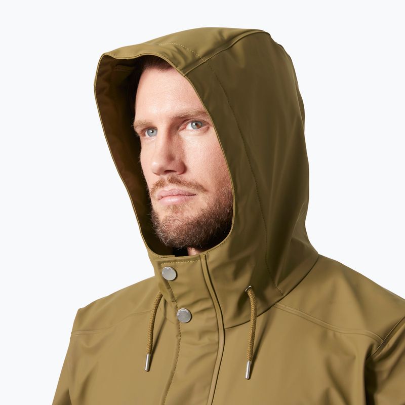 Geacă de ploaie pentru bărbați Helly Hansen Moss Rain Coat sepia 3