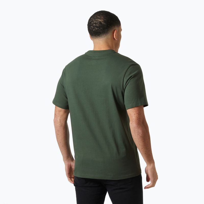 Tricou pentru bărbați Helly Hansen Box T 2.0 jungle green 2