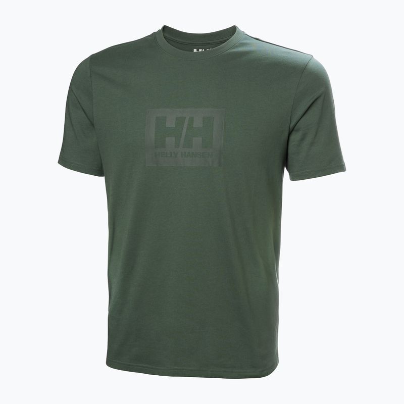 Tricou pentru bărbați Helly Hansen Box T 2.0 jungle green 4