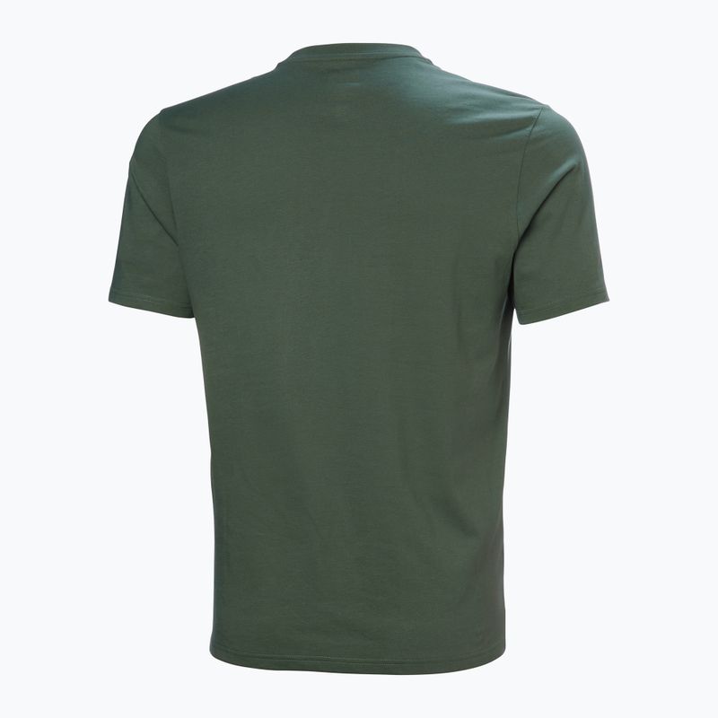 Tricou pentru bărbați Helly Hansen Box T 2.0 jungle green 5