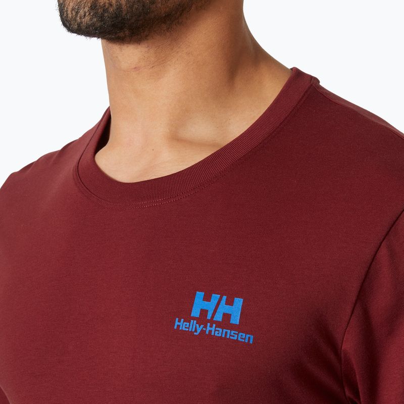 Tricou pentru bărbați Helly Hansen Nord Graphic mars red 3