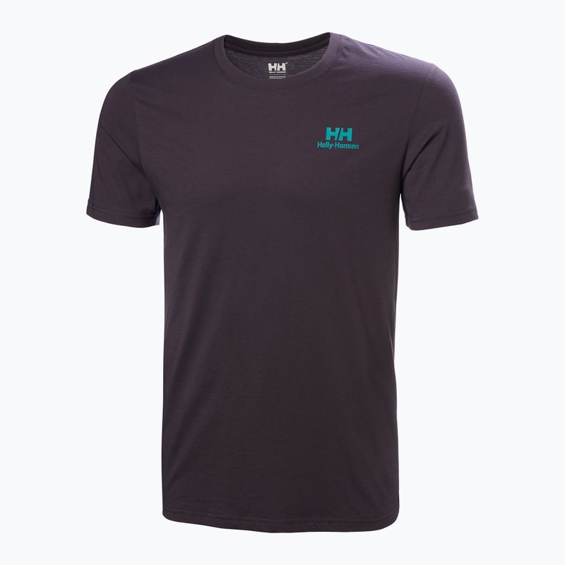Tricou pentru bărbați Helly Hansen Nord Graphic black grape 4