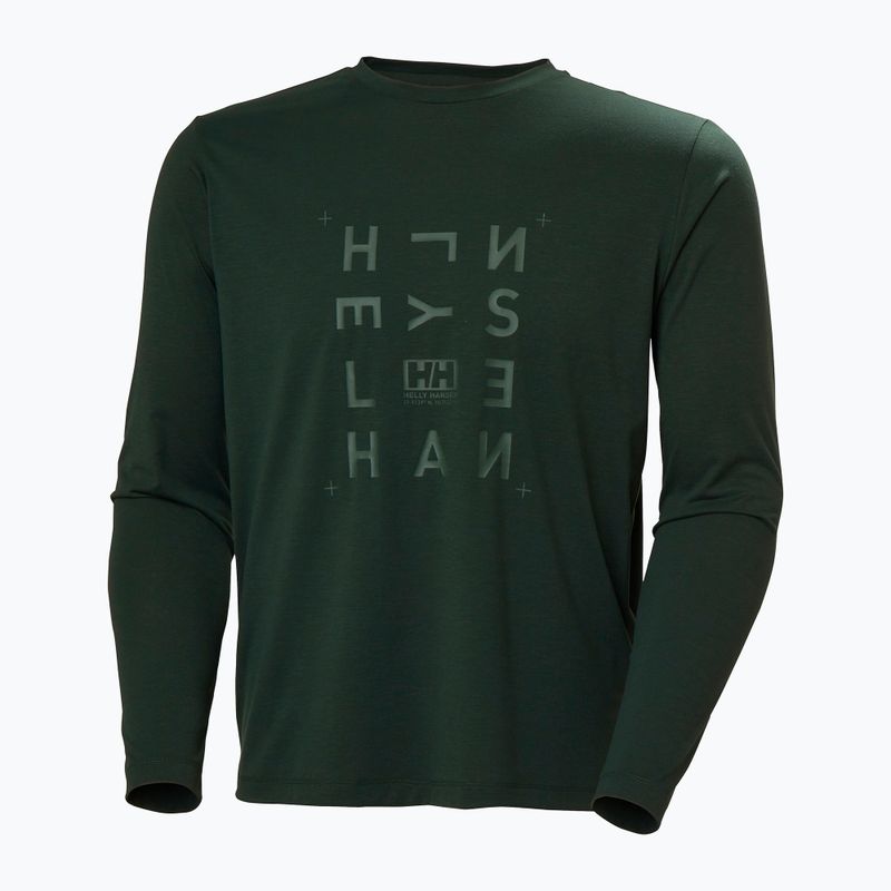 Longsleeve pentru bărbați Helly Hansen Skog Graphic dark jungle 5