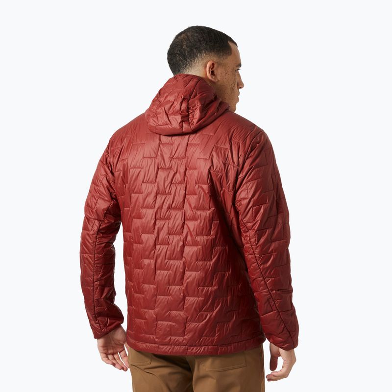 Geacă hibridă pentru bărbați Helly Hansen Lifaloft Hooded Insulator mars red 2