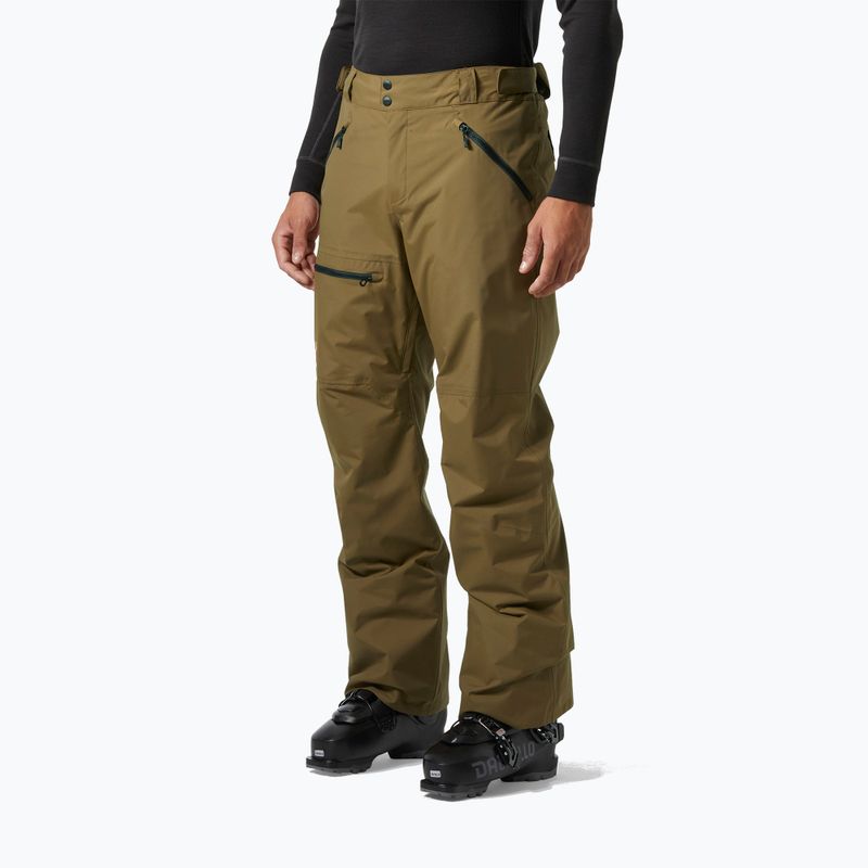 Pantaloni de schi pentru bărbați Helly Hansen Sogn Cargo sepia