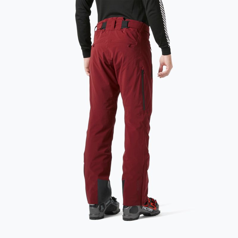 Pantaloni de schi pentru bărbați Helly Hansen Alpha Lifaloft mars red 2