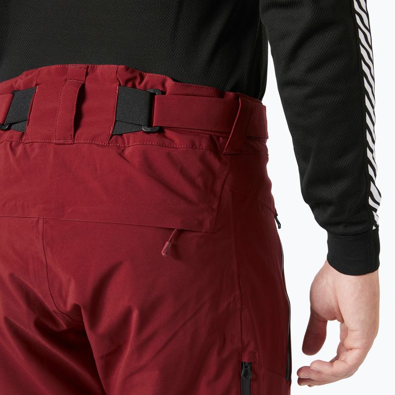 Pantaloni de schi pentru bărbați Helly Hansen Alpha Lifaloft mars red 4