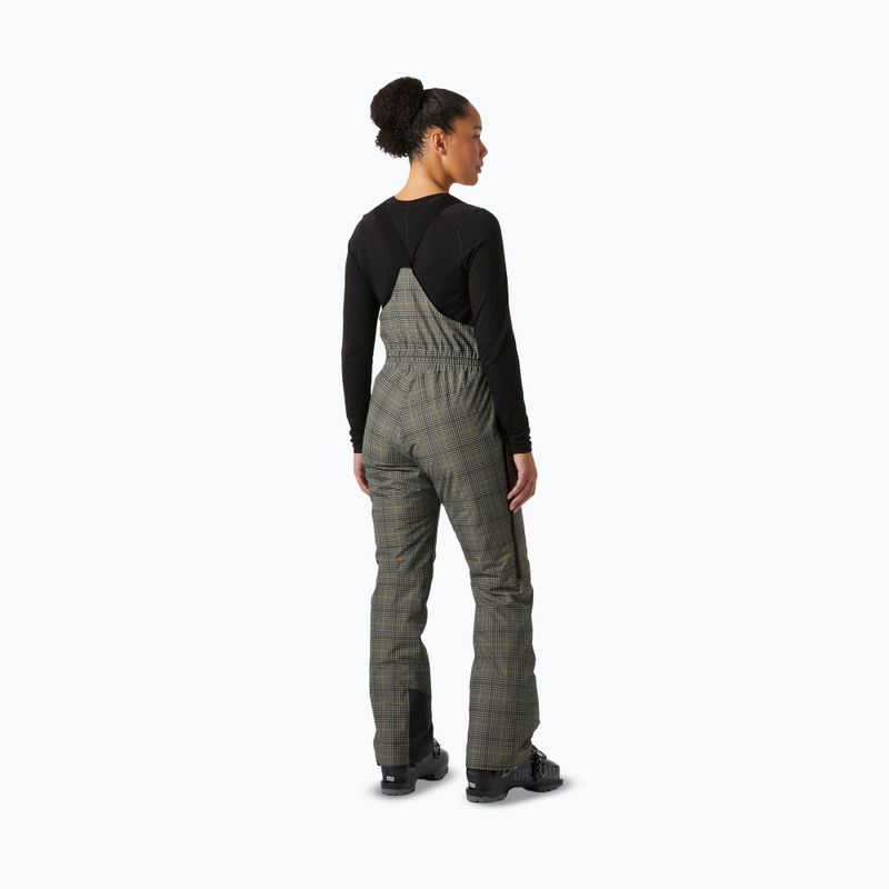 Pantaloni de schi pentru femei Helly Hansen Legendary Insulated Bib pebble broxburn plaid aop 2
