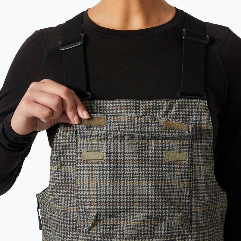 Pantaloni de schi pentru femei Helly Hansen Legendary Insulated Bib pebble broxburn plaid aop 3
