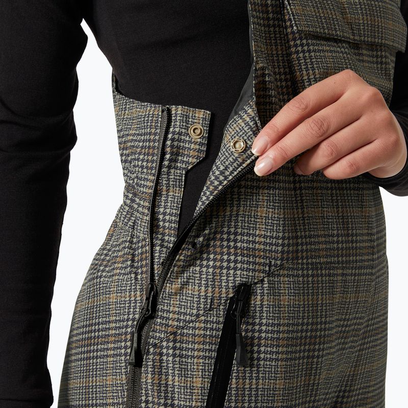 Pantaloni de schi pentru femei Helly Hansen Legendary Insulated Bib pebble broxburn plaid aop 4
