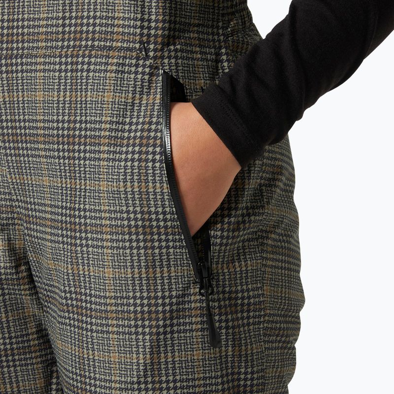 Pantaloni de schi pentru femei Helly Hansen Legendary Insulated Bib pebble broxburn plaid aop 5