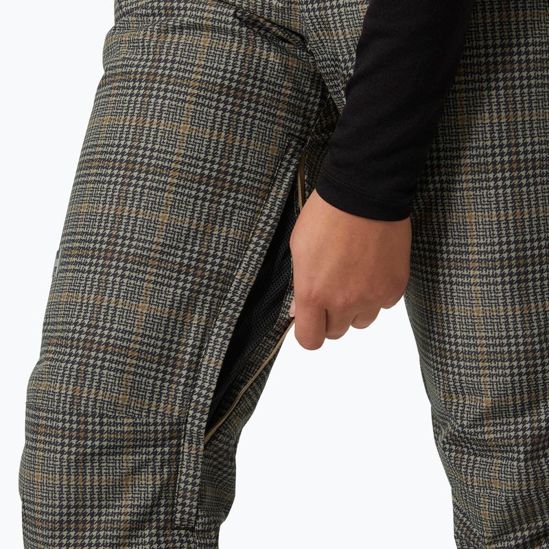 Pantaloni de schi pentru femei Helly Hansen Legendary Insulated Bib pebble broxburn plaid aop 7