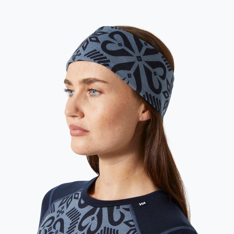 Bentiță Helly Hansen Lifa Merino Navy Nordic Rose Aop 2