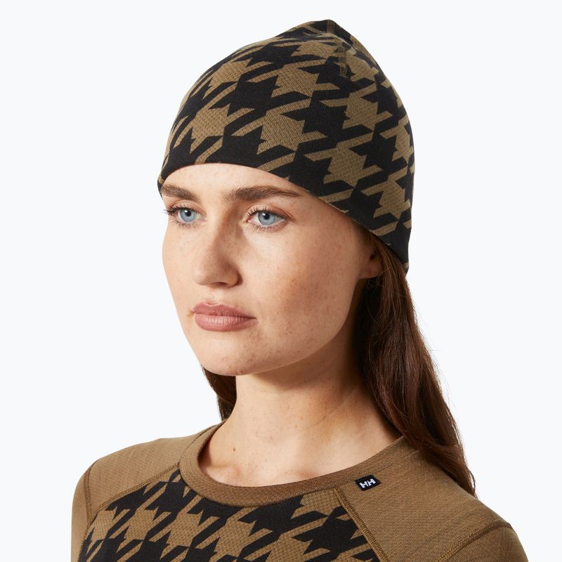 Căciulă de iarnă Helly Hansen Lifa Merino sepia houndstooth aop 2