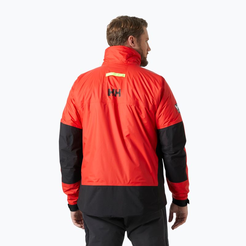 Geacă de navigație Helly Hansen Aegir Midlayer alert red 2
