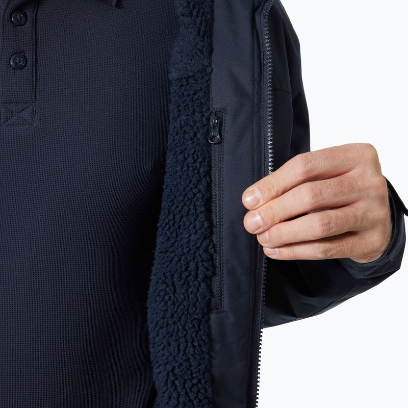 Geacă de navigație pentru bărbați Helly Hansen Crew Hooded Pile navy 4