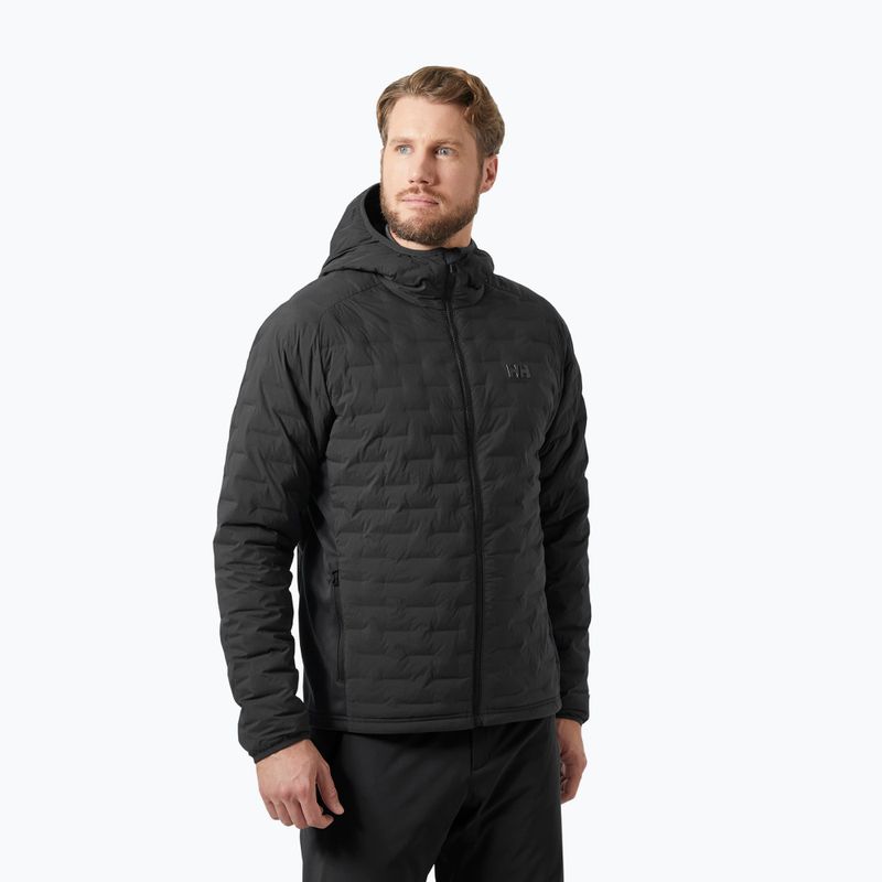 Geacă de navigație pentru bărbați  Helly Hansen HP Hybrid Stretch Hooded Insulator ebony