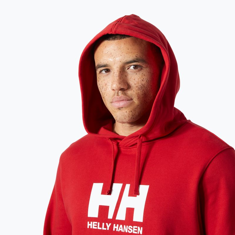 Bluză pentru bărbați Helly Hansen HH Logo Hoodie red 3