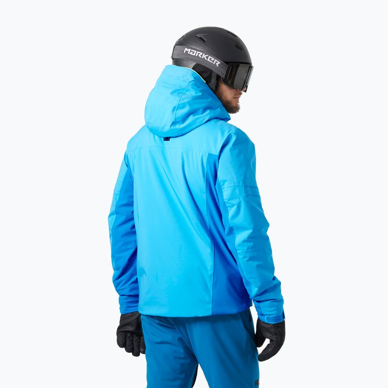 Geacă de schi pentru bărbați Helly Hansen Courchavel cyan 2