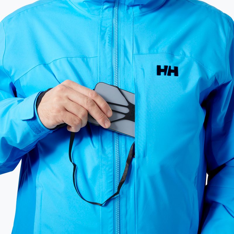Geacă de schi pentru bărbați Helly Hansen Courchavel cyan 4