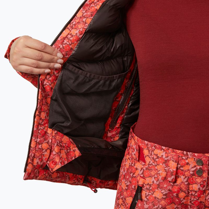 Geacă de schi pentru femei Helly Hansen Valdisere 3.0 red floral aop 8