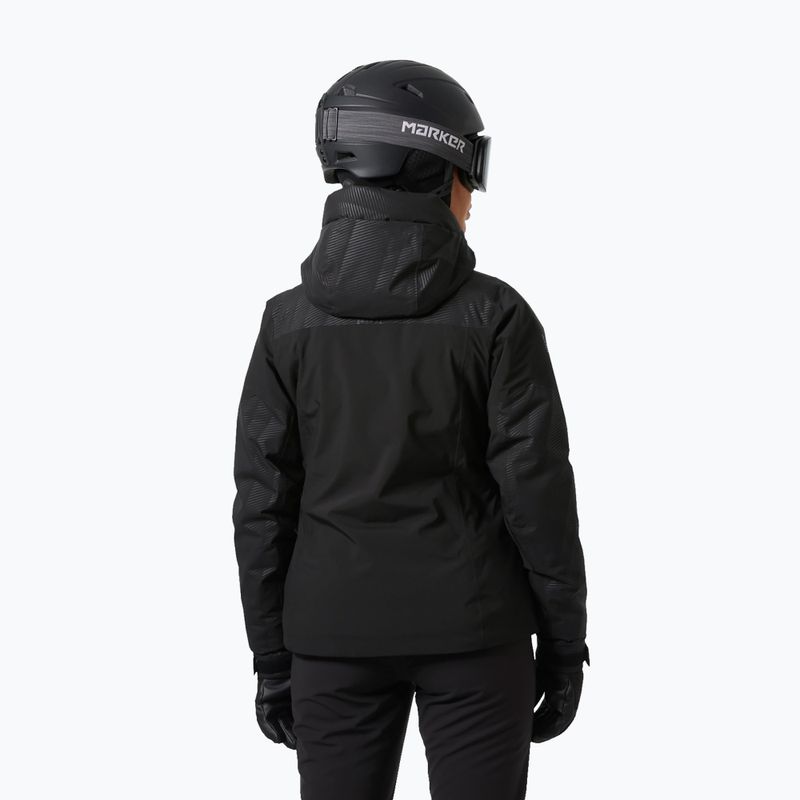 Geacă de schi pentru femei Helly Hansen Valdisere 3.0 black embossed stripes 2