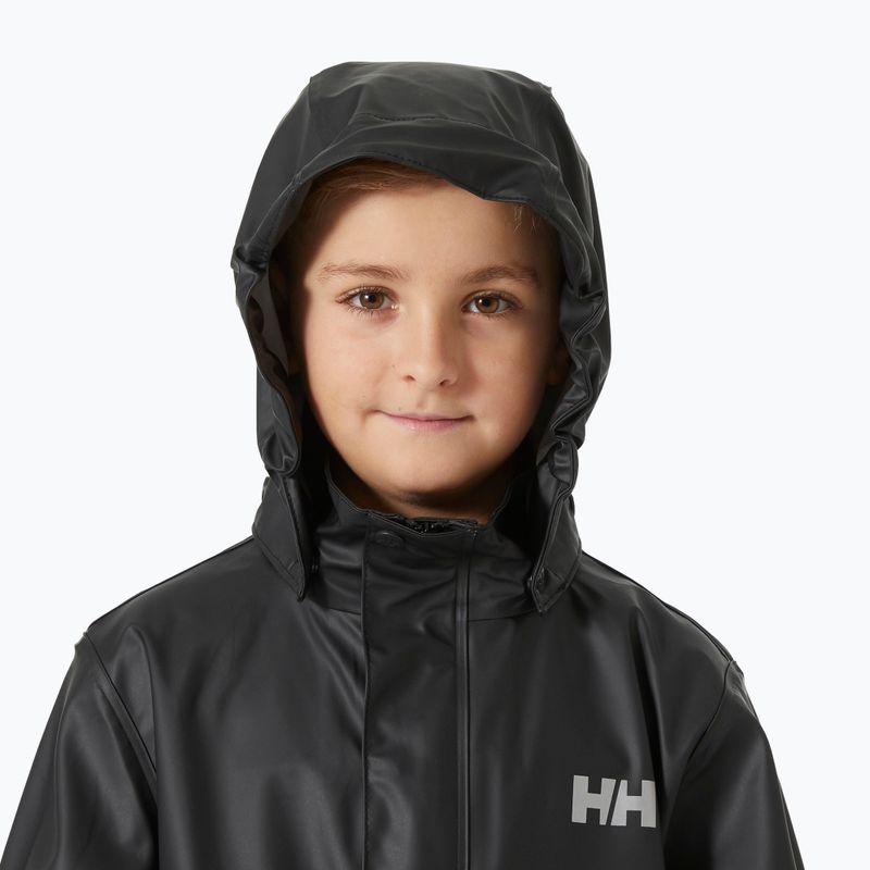 Geacă de navigație pentru copii Helly Hansen Moss black 3