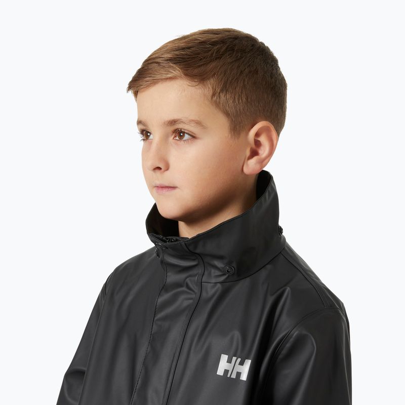 Geacă de navigație pentru copii Helly Hansen Moss black 4