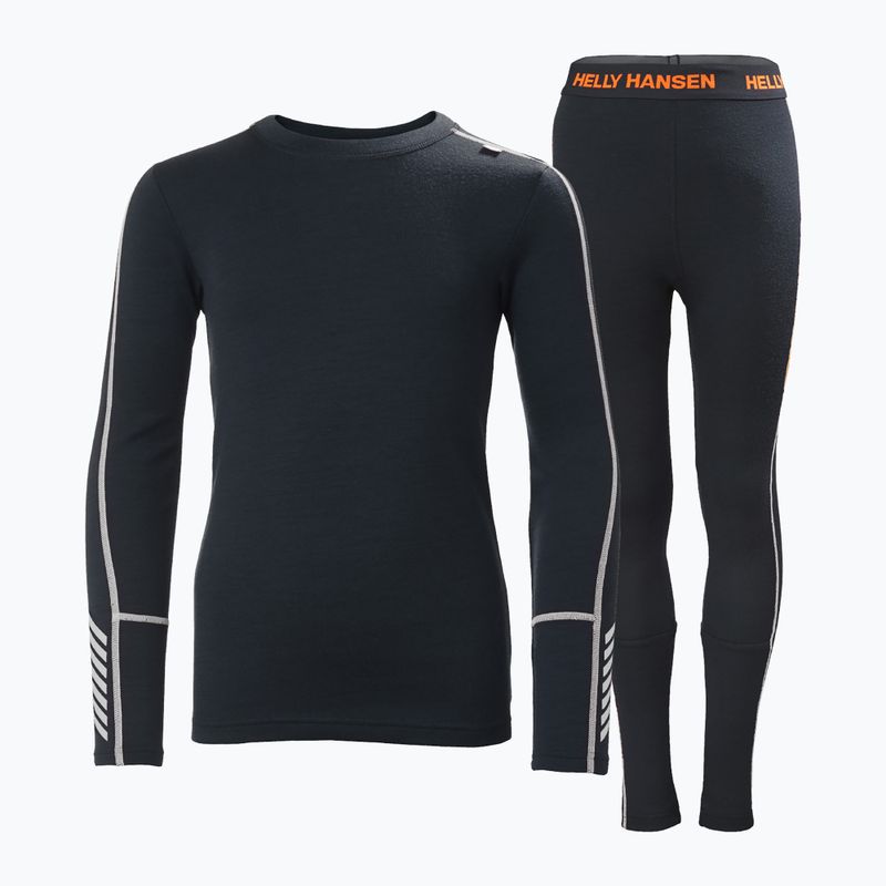 Set de lenjerie termoactivă pentru copii Helly Hansen JR Lifa Merino Midweight navy