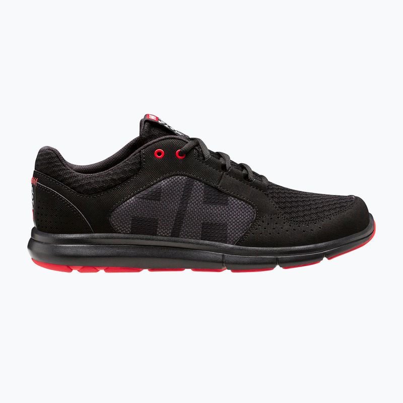 Încălțăminte pentru bărbați Helly Hansen Ahiga V4 Hydropower off black/alert red